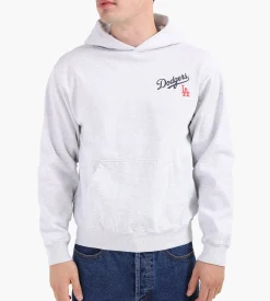 Sporty & Rich LA Dodgers Serif Hoodie Heather Gray