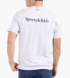 Sporty & Rich LA Dodgers Serif T-Shirt Heather Gray