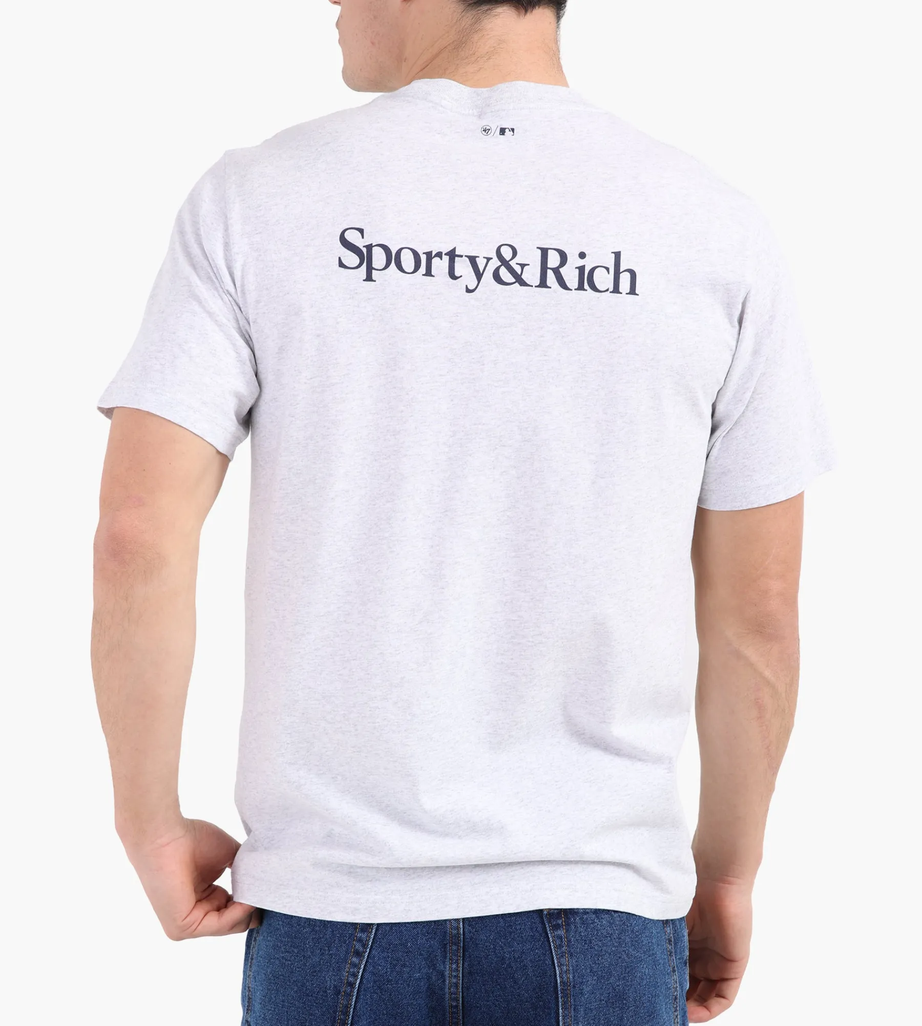 Sporty & Rich LA Dodgers Serif T-Shirt Heather Gray