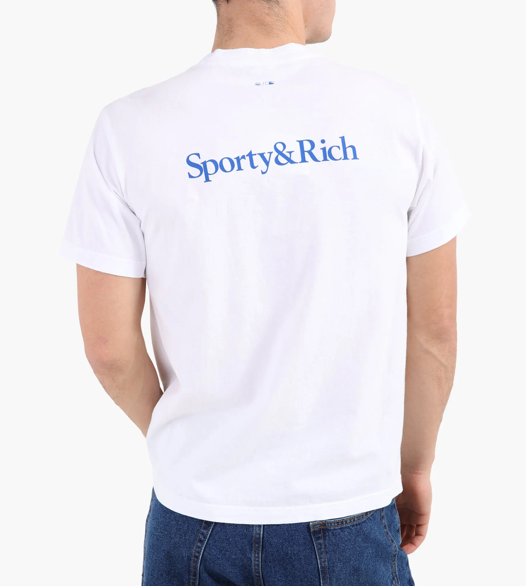 Sporty & Rich LA Dodgers Serif T-Shirt White