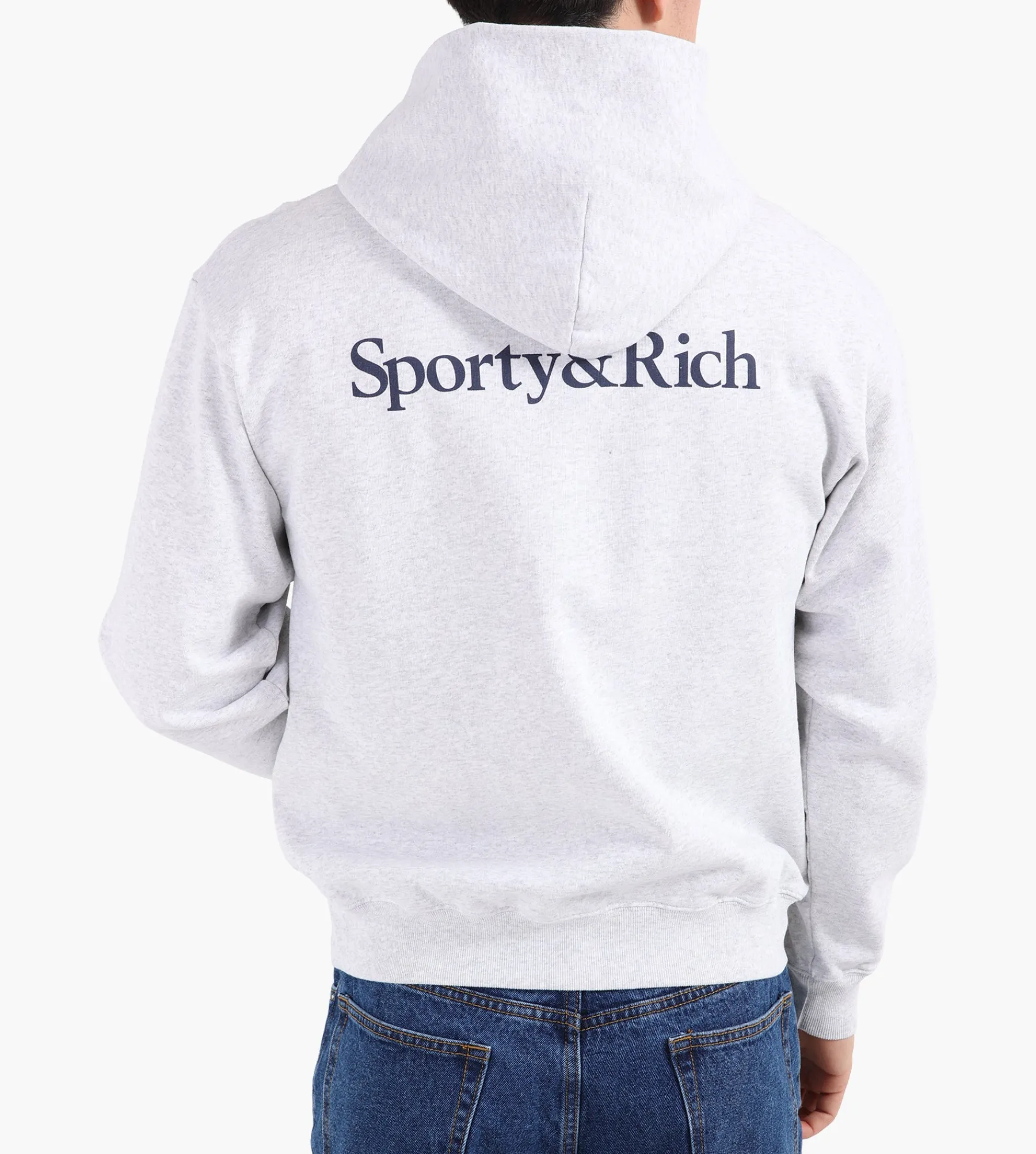 Sporty & Rich LA Dodgers Serif Hoodie Heather Gray