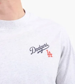 Sporty & Rich LA Dodgers Serif T-Shirt Heather Gray