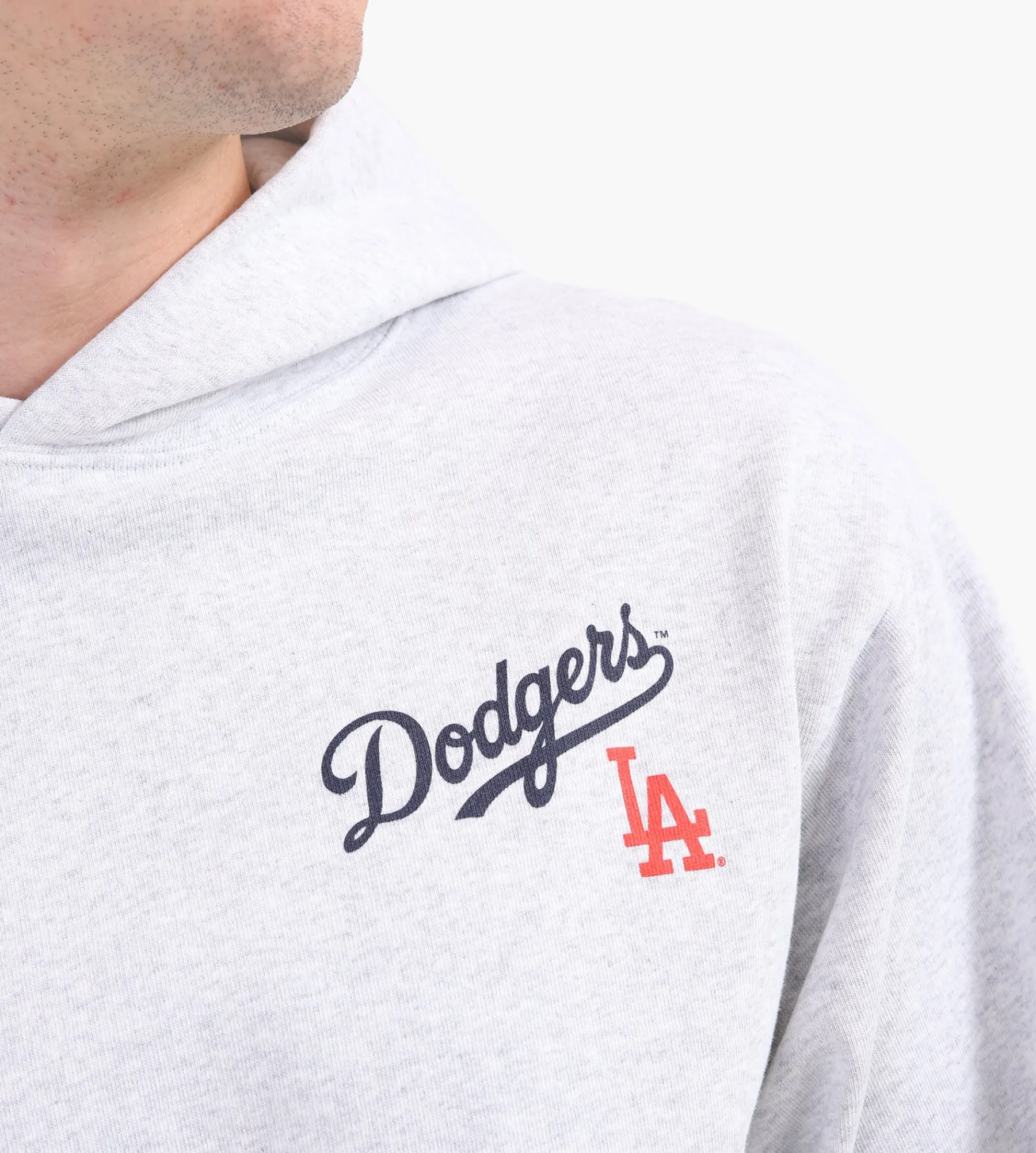 Sporty & Rich LA Dodgers Serif Hoodie Heather Gray