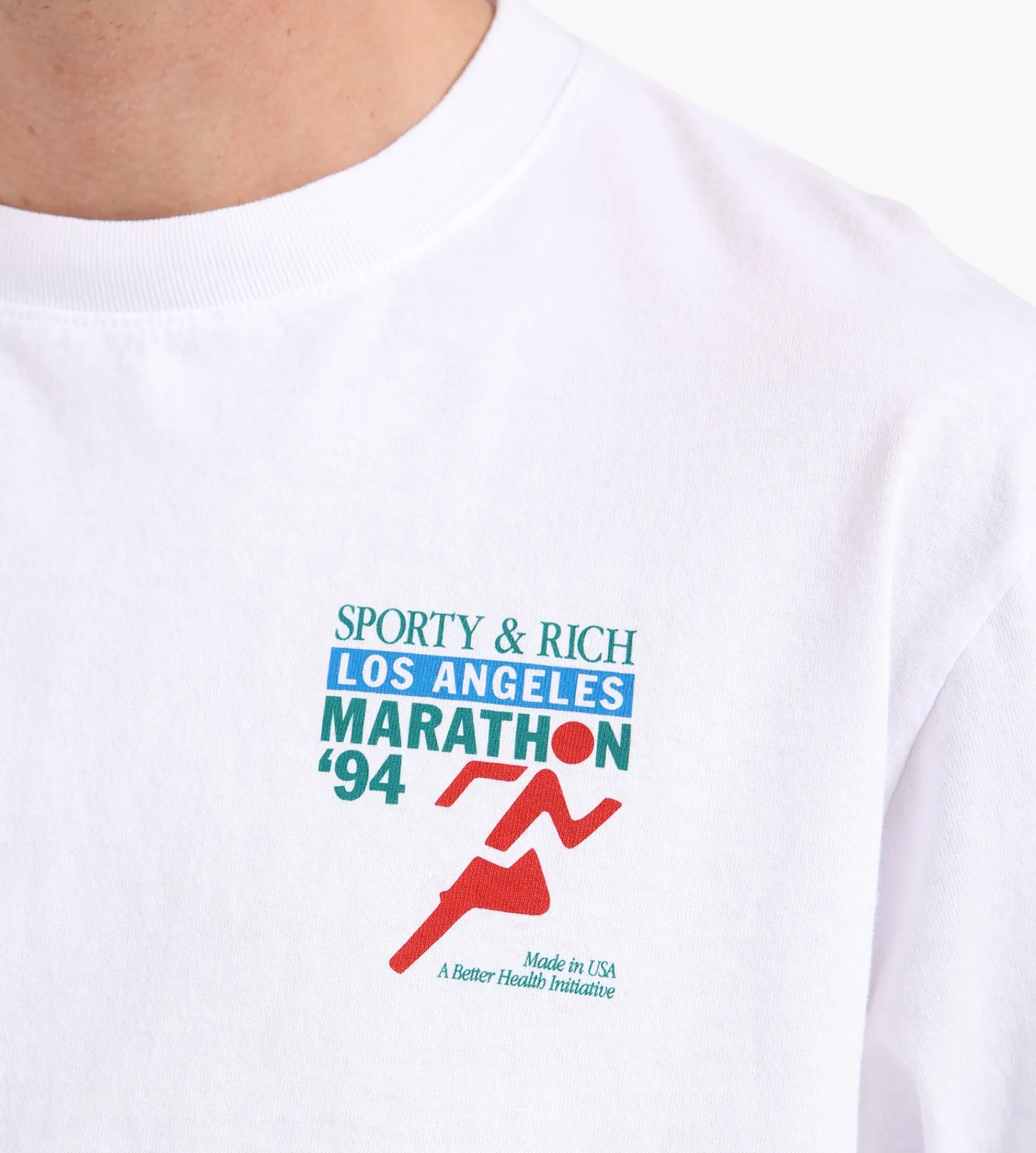 Sporty & Rich LA Marathon Longsleeve White