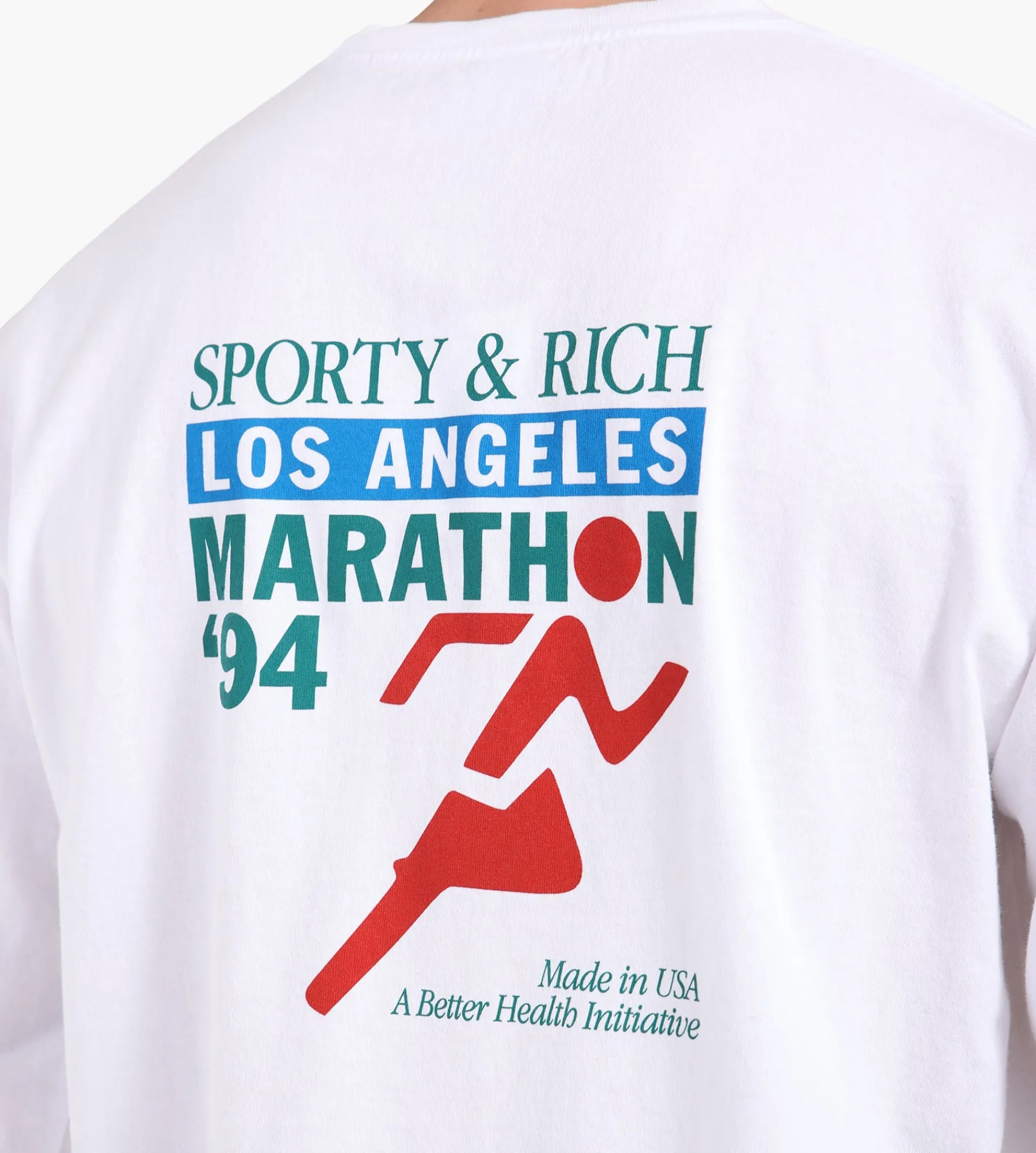 Sporty & Rich LA Marathon Longsleeve White