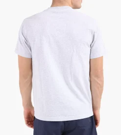 Sporty & Rich Varsity Crest T-Shirt Heather Gray