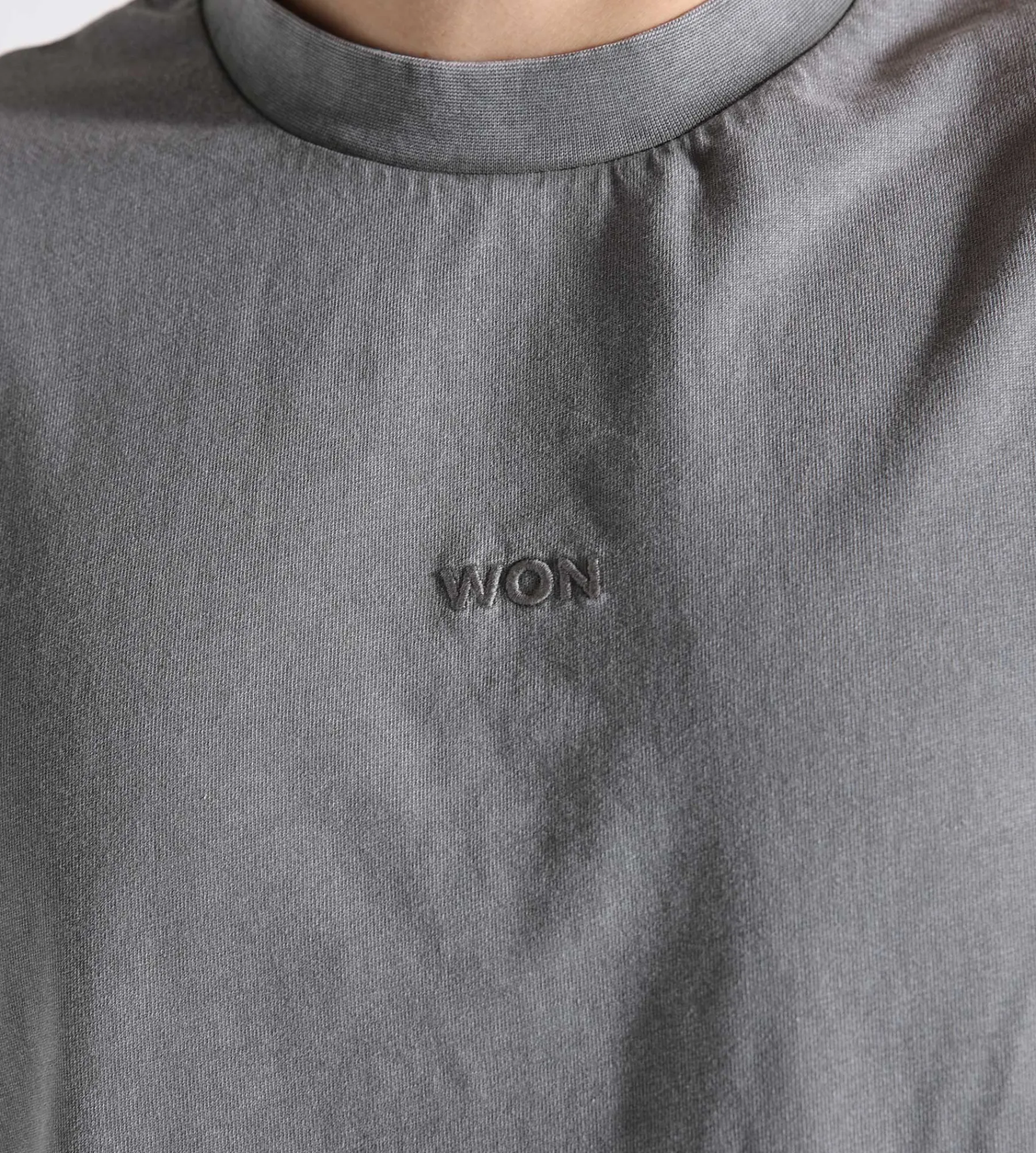 Won Hundred Staff Boxy Tee Washed Steel Grey